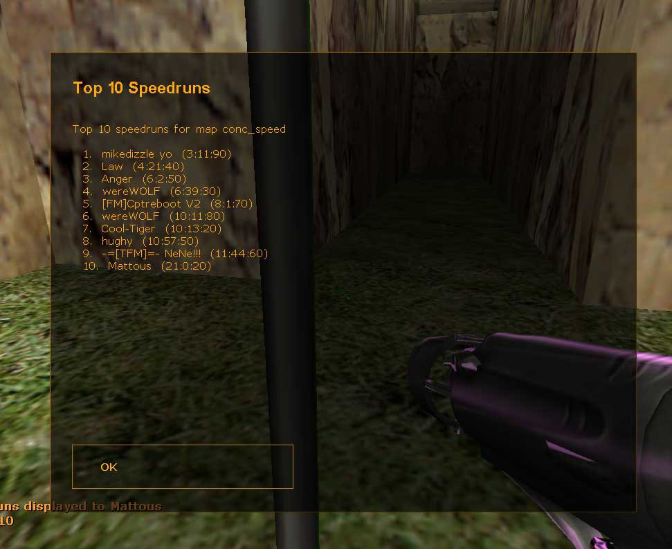 TFC Speedrun